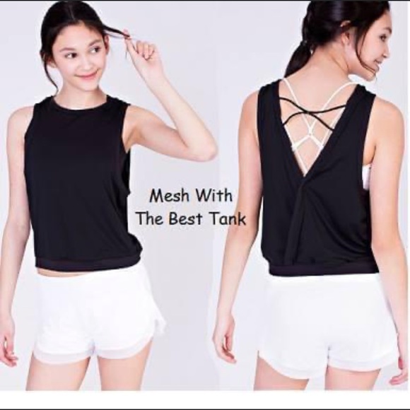 Ivivva Lululemon Mesh with the best black tank top sleeves athletic size 14 - Picture 1 of 9
